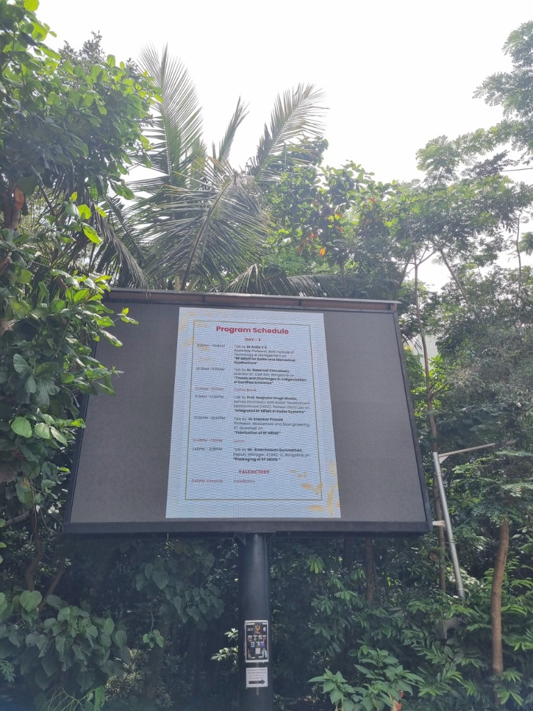 SAGE - BMSIT Symposium on RF MEMS - BMSIT, Yelahanka, Bengaluru